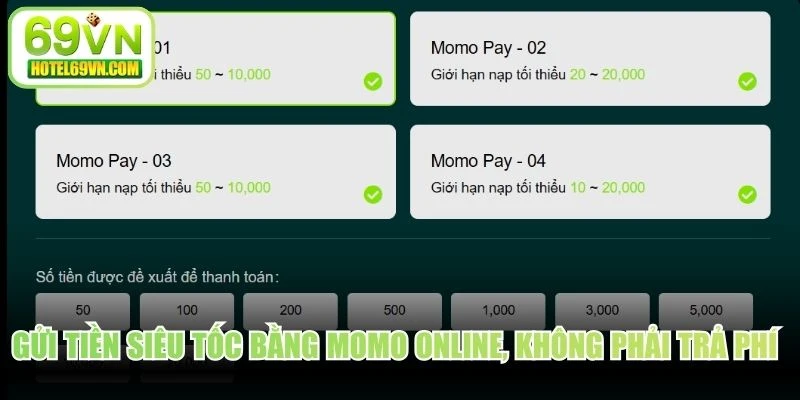 Gửi tiền siêu tốc bằng Momo online, không phải trả khoản phí nào